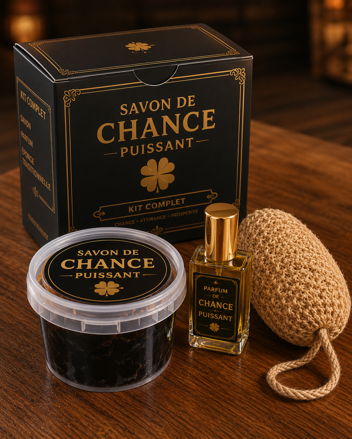 Savon de chance puissant 500 g avec parfum et éponge offerts